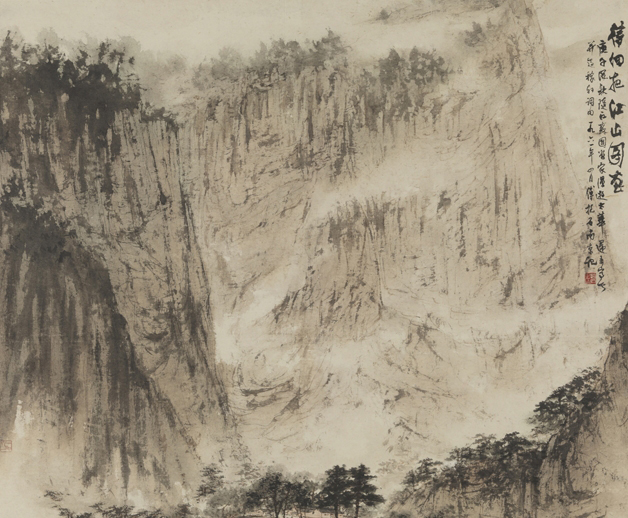 《待細把江山圖畫》100×111.5cm，1961年